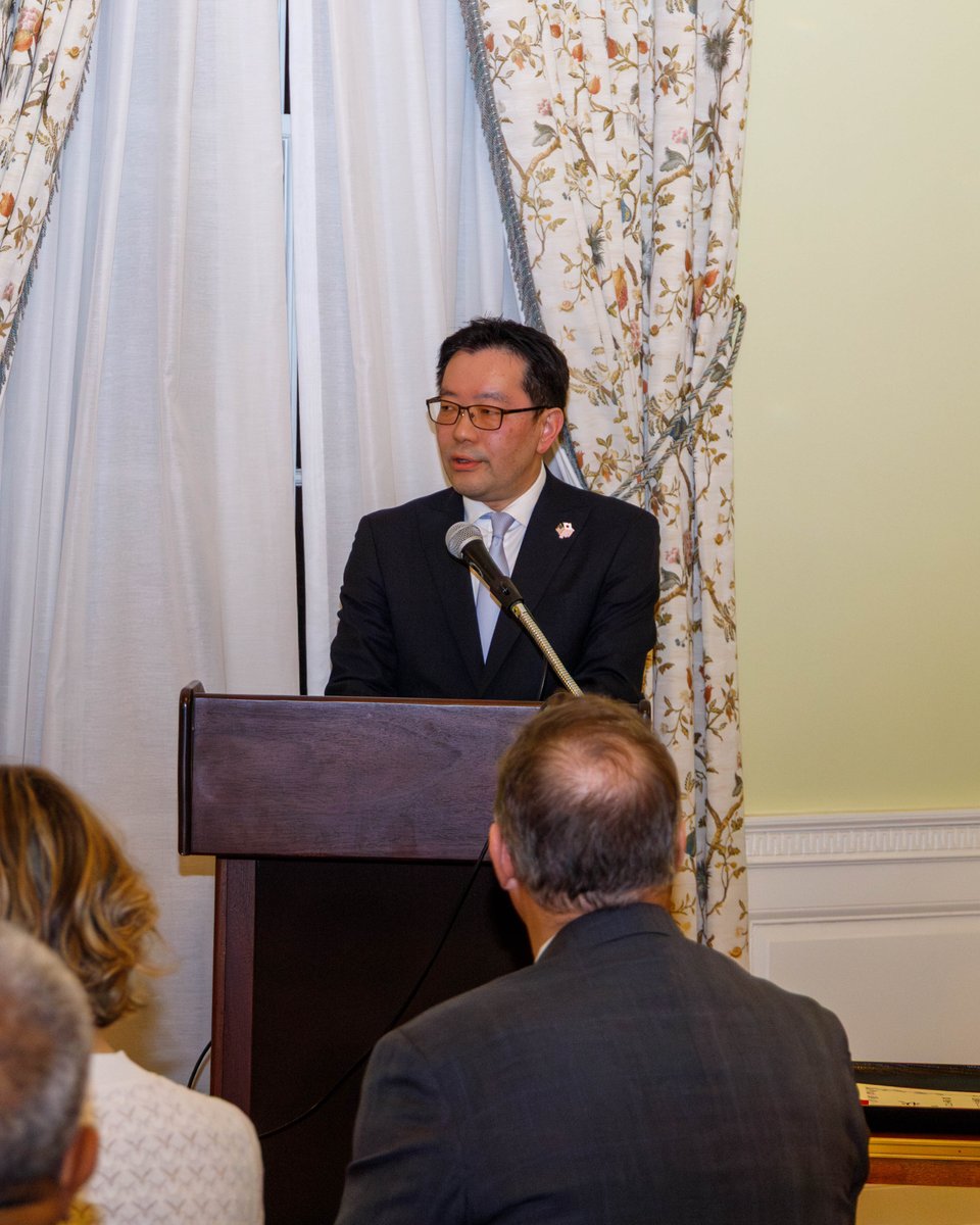 JapanEmbDC's tweet photo. It was our great pleasure to host a ceremony in partnership with @JETProgram for the conferment of the Ambassador’s Commendation on @JETAADC.
We commend JETAADC for its sustained commitment to advancing people-to-people ties and strengthening the Japan–US relationship. https://t.co/dNZZfrWMj7