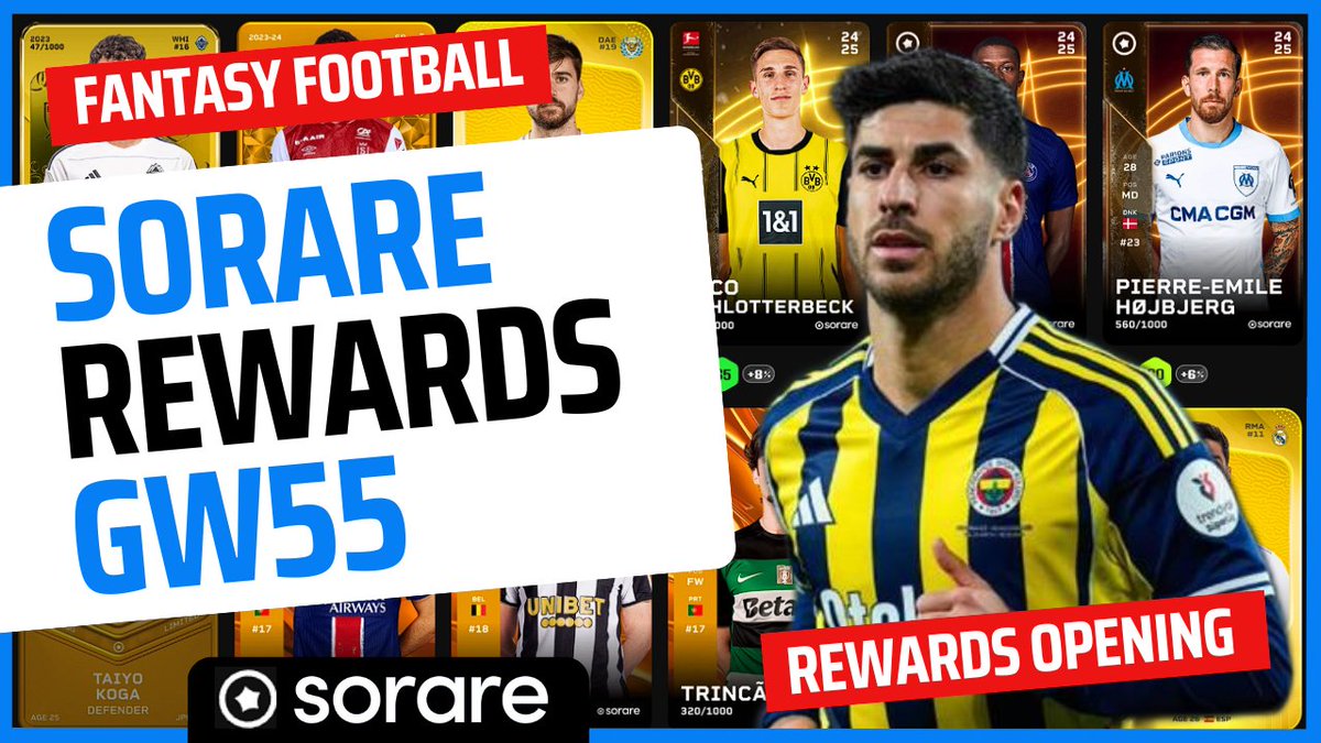 Sorare Rewards from GW55  - What I Won This Week <a href="/Sorare/">Sorare</a>

youtu.be/yoxEicpMtmg 📽️

🎁 Sign up to Sorare TODAY and get up to £50 in market credits using this link - sorare.pxf.io/SorareAssistTI

#Sorare #FantasyFootball
