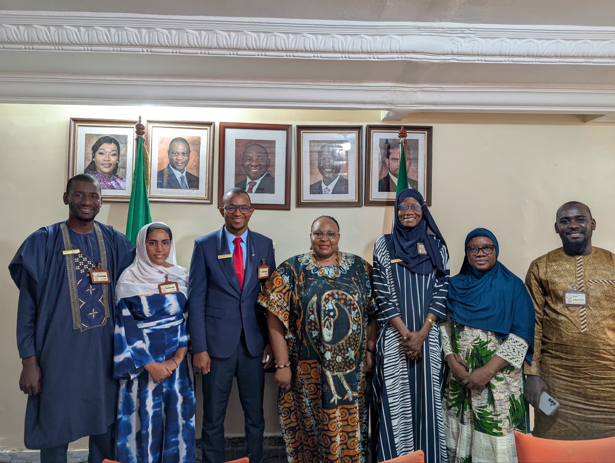 Ce mardi 24 février 2026, la JCI Mali a eu l’honneur d’être reçue en audience par Son Excellence Mme Patience Lorna MASISI, Ambassadeur de la Afrique du Sud au Mali.

#JCIMali
#TeamOngBack2026
#EnsembleVersUneNouvelleÈreDeLeadership.