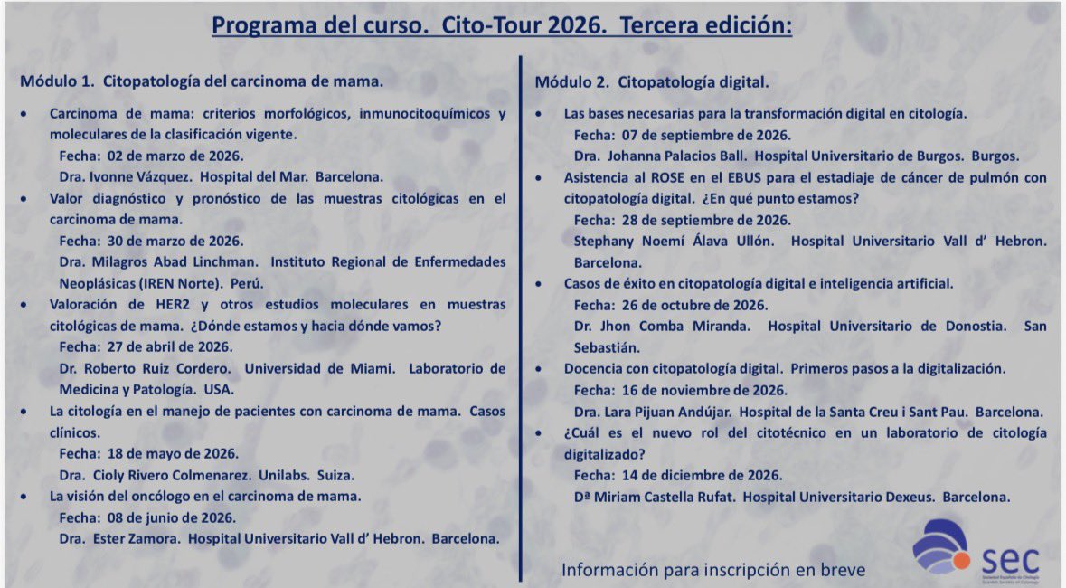 Sociedad Española de Citología tweet media