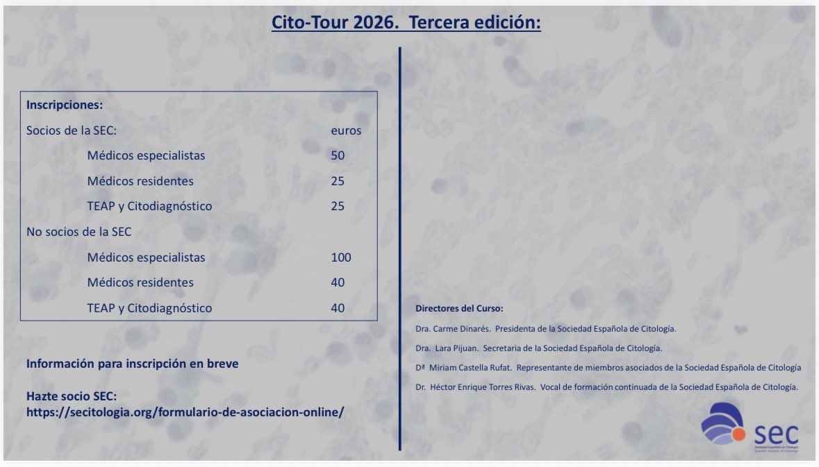 Sociedad Española de Citología tweet media