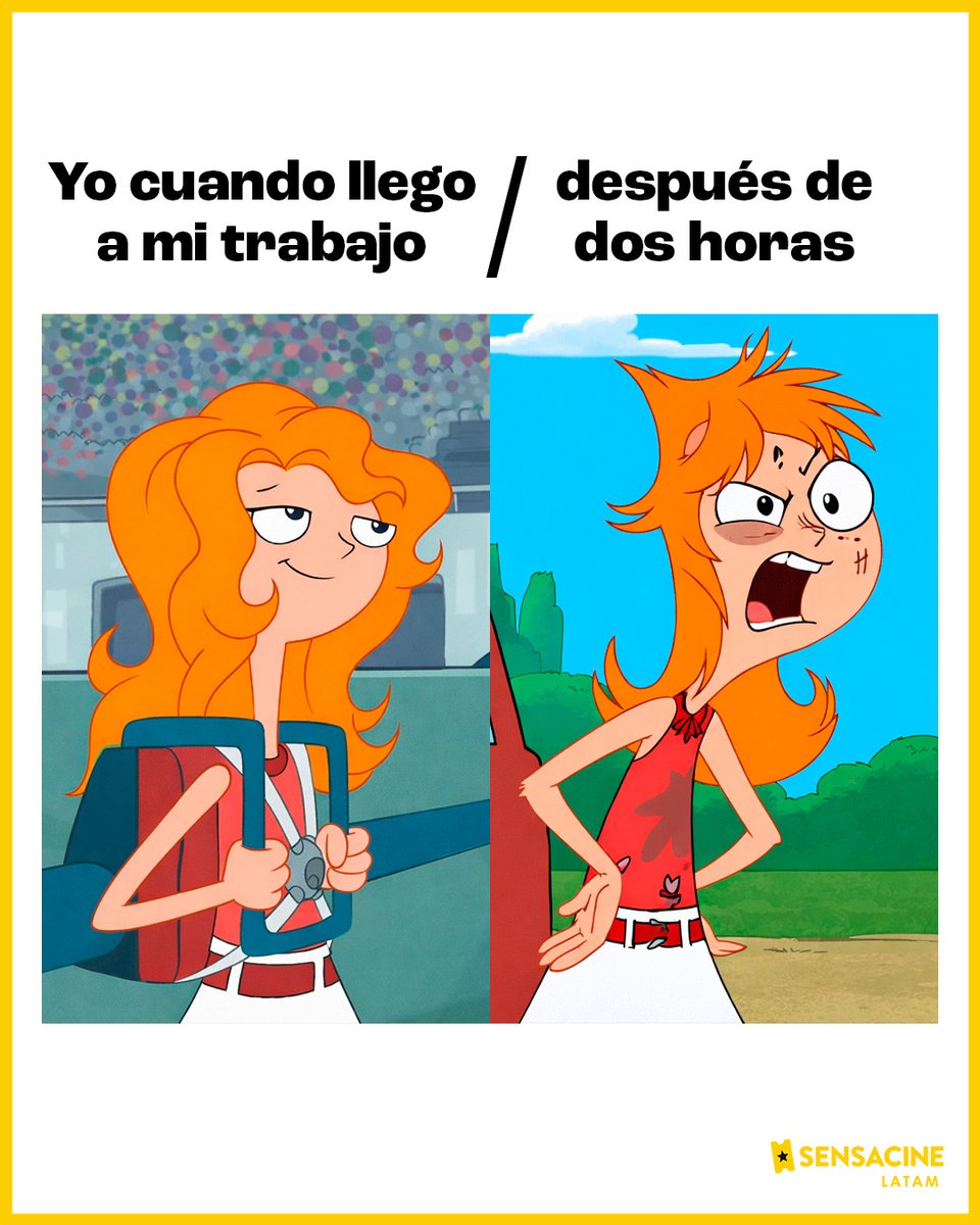 No sabemos qué pasó, pero ya necesitamos un descanso. 😪

#Trabajo #Meme #phineasyferb #CandanceFlynn #Disney