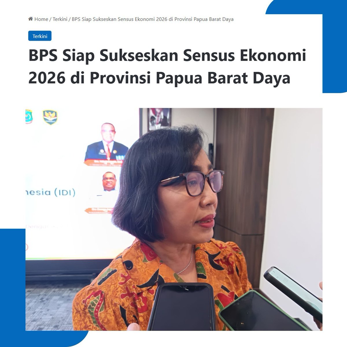 BPS Siap Sukseskan Sensus Ekonomi 2026 di Papua Barat Daya