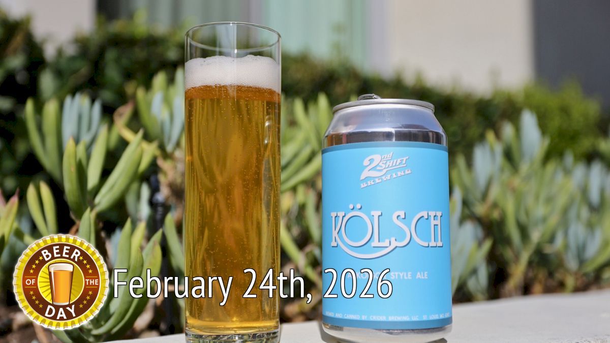 Beer of the Day for Feb 24th: 2nd Shift Brewing Kolsch from 2nd Shift Brewing (botd.us/jhmMmJ) in St. Louis, MO. #drinklocal #beergeek #lovebeer #craftbeer #beersnob #beer #ilovebeer #beertography <a href="/2ndshiftbrewing/">2nd Shift Brewing</a>
