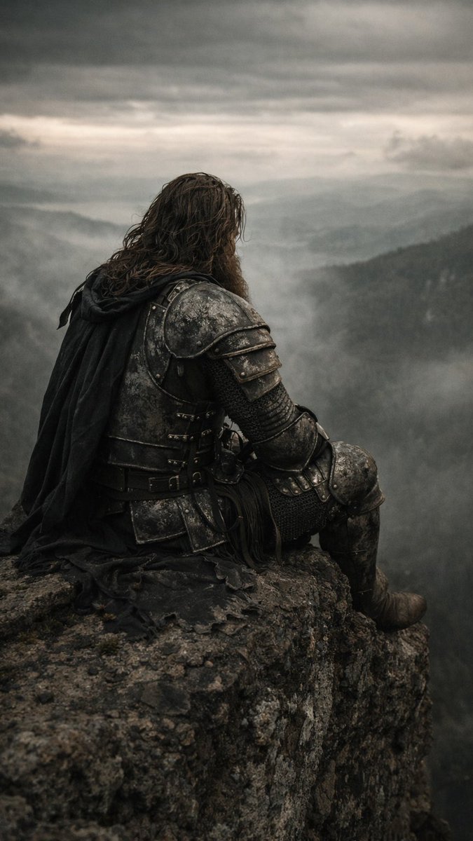 Deep in thought , medieval knight 💫 

Created with grok imagine ⚔️ 

#fantasy #FantasyArt #knight #medieval