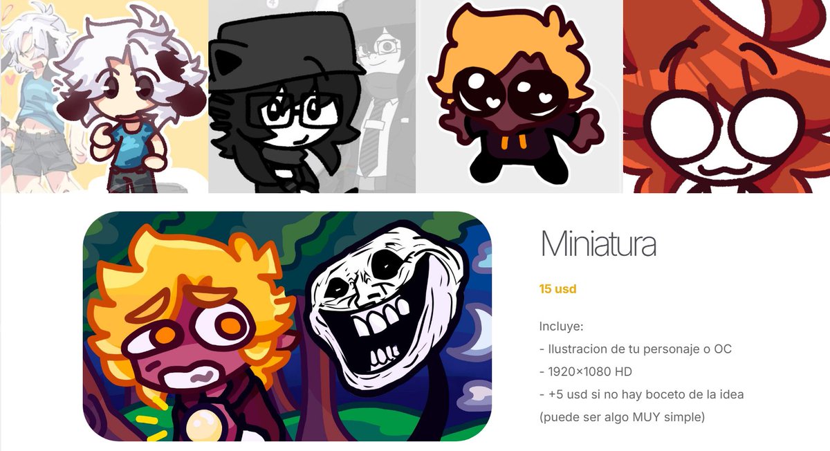 Holii, recuerdan el canal de <a href="/TheMagmaBoi/">TheMagmaBoi | 💀🔪</a> "Magmita"? jsjsj yo fui la artista encargada del personaje y sus miniaturas :D

Tengo comisiones abiertas, por una buena causa 🥹
agradeceria mucho RT o 💖