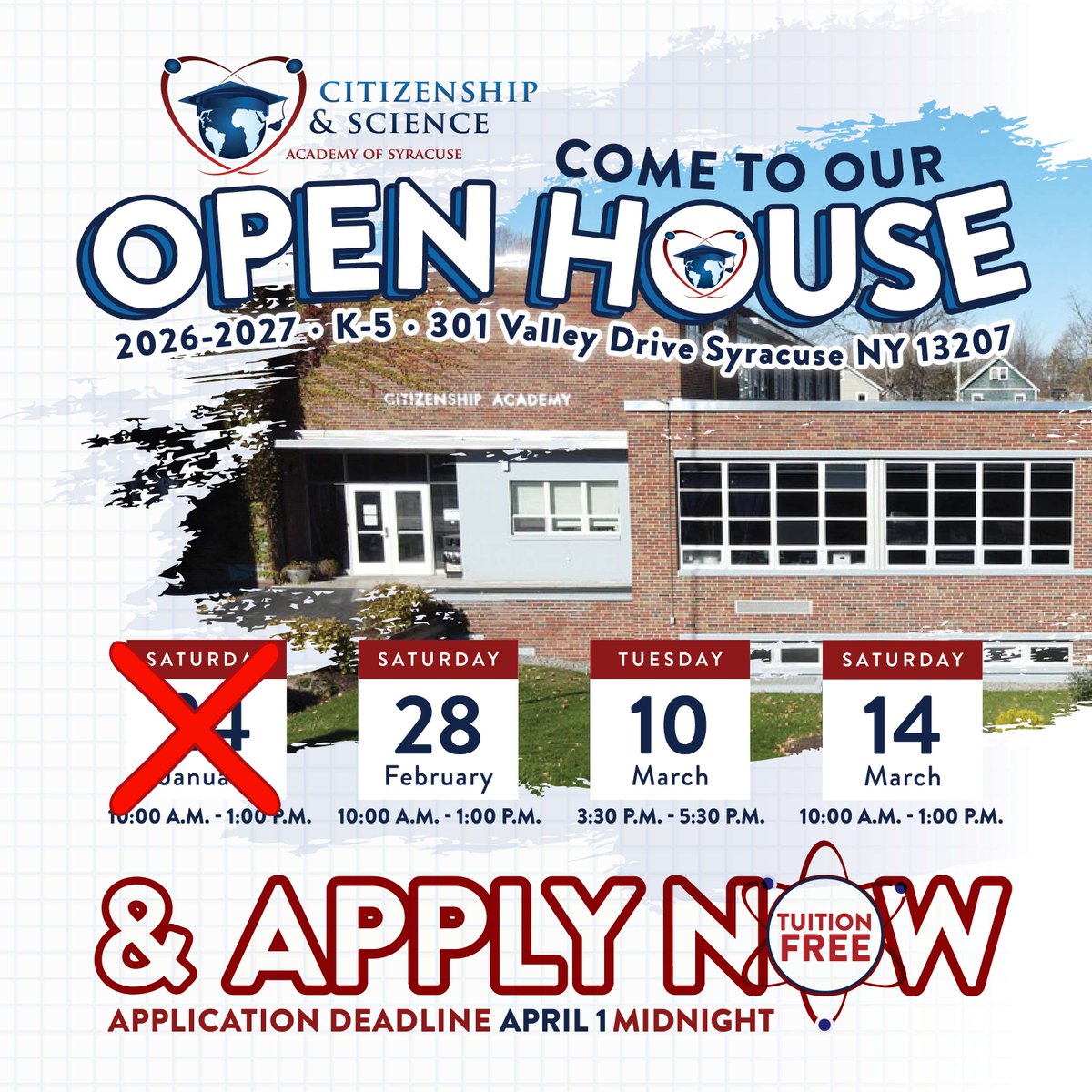 📣 Prospective families &amp; students! #CSASCS Elementary is hosting upcoming Open Houses!

📍 301 Valley Dr., Syracuse

We are a tuition-free K–5 public charter school with a strong STEM focus &amp; college-prep foundation. Come see what sets us apart!

<a href="/CharterEmpire/">Empire Charter Consultants</a>
