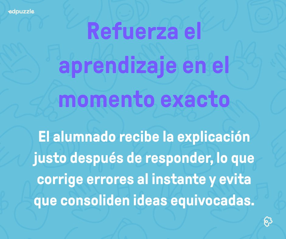 edpuzzle_es's tweet photo. ¿Por qué añadir retroalimentación automática en Edpuzzle? 👇 3 razones clave.
#Edpuzzle #evaluaciónformativa #Feedback #innovacióneducativa #Docentes #AprendizajeActivo #MetodologíasActivas #tecnologíaeducativa https://t.co/8exudH3ycA