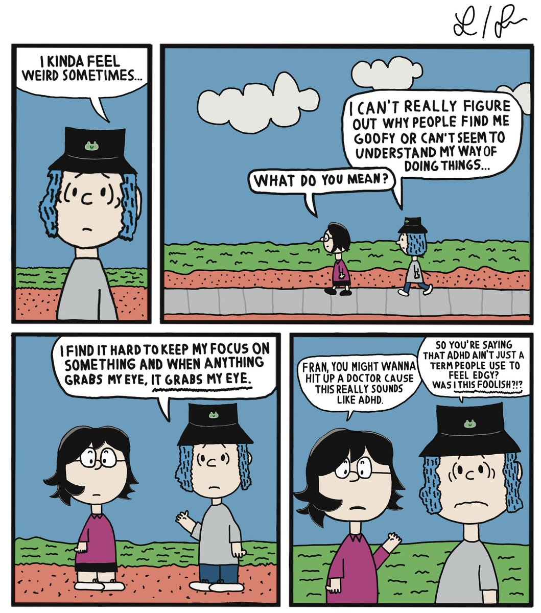 lucy_parla's tweet photo. Fran and the game of life: 1
(July 2025)
Yeah, you could tell this was my first ever attempt at drawing a comic in the Peanuts art style. https://t.co/eMmOi40tWs