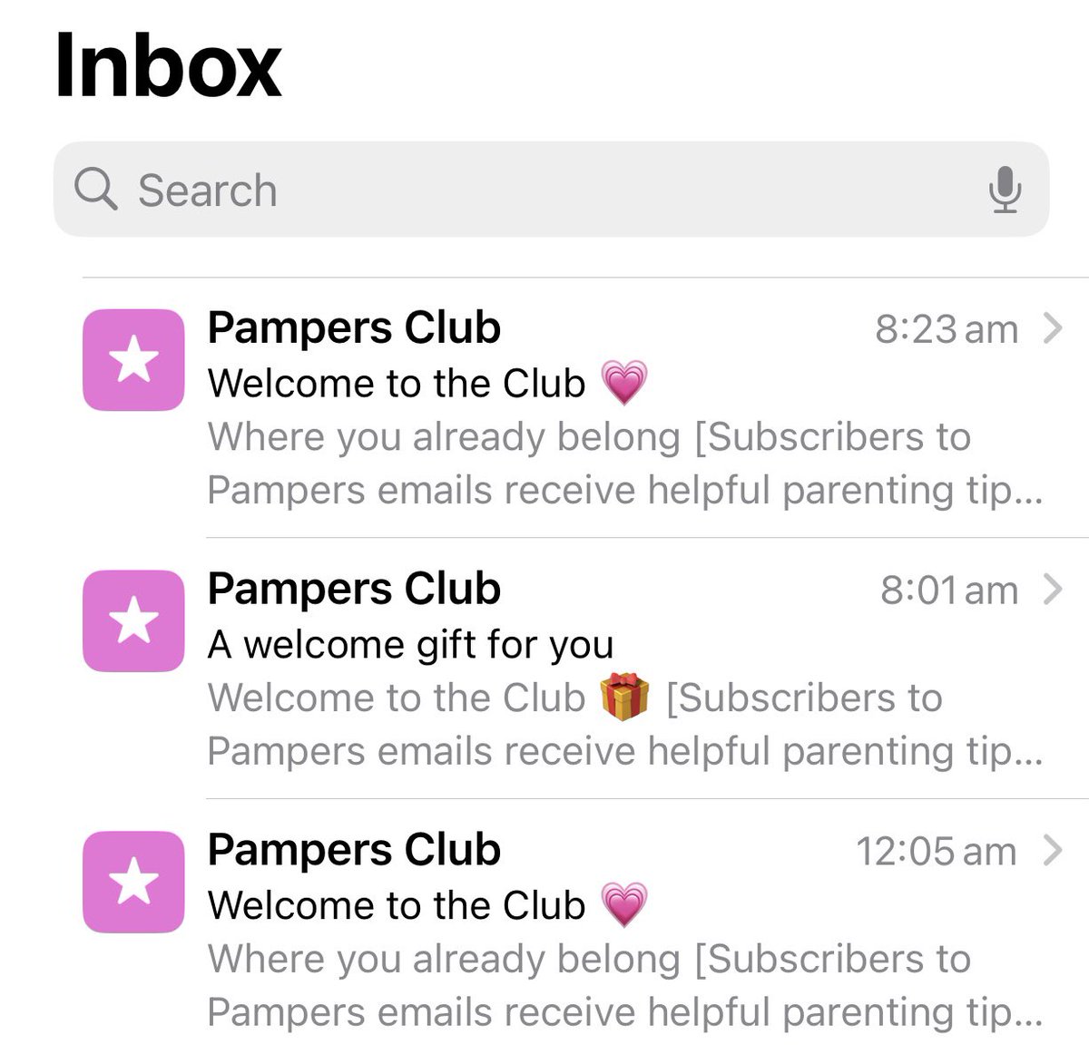 subbactal's tweet photo. @Pampers_UK I am unable
to complete my registration on pampers club app because I am not receiving any verification codes? The email I provided is correct as I received the welcome email? Can you please help? https://t.co/sPz8cYecMG