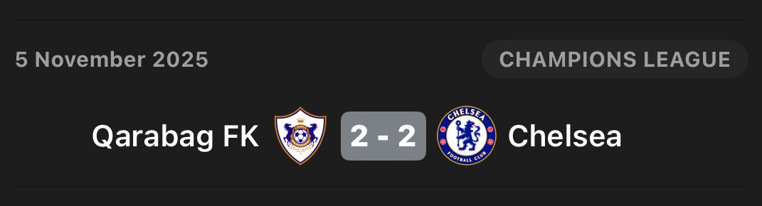See this useless Chelsea against Qarabag that Newcastle is Destroying.😂
