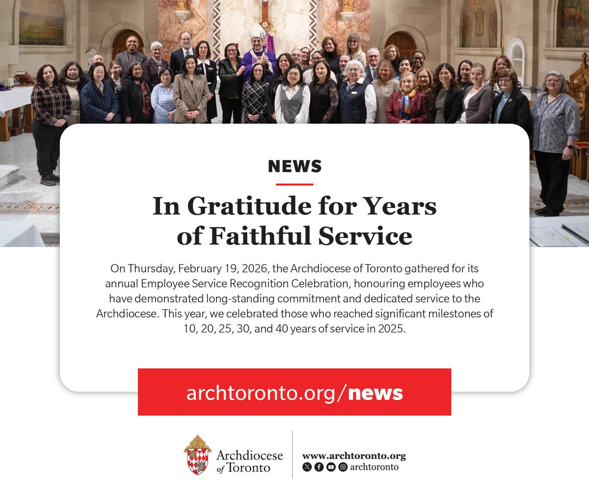NEWS: In Gratitude for Years of Faithful Service bit.ly/news-FaithfulS…  #catholicTO