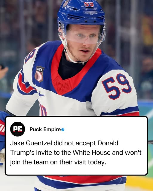 Tampa Bay Bolts and Team U.S. hockey player Jake Guentzel has decided against visiting the White House with the rest of the team.