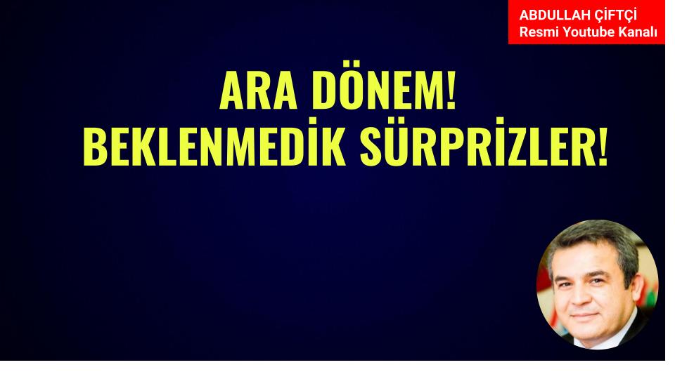 Arkadaşlar

Ara dönem!
Beklenmedik sürprizler!

Detaylar Youtube kanalımda video sohbetinde
youtube.com/watch?v=f_2eBj…