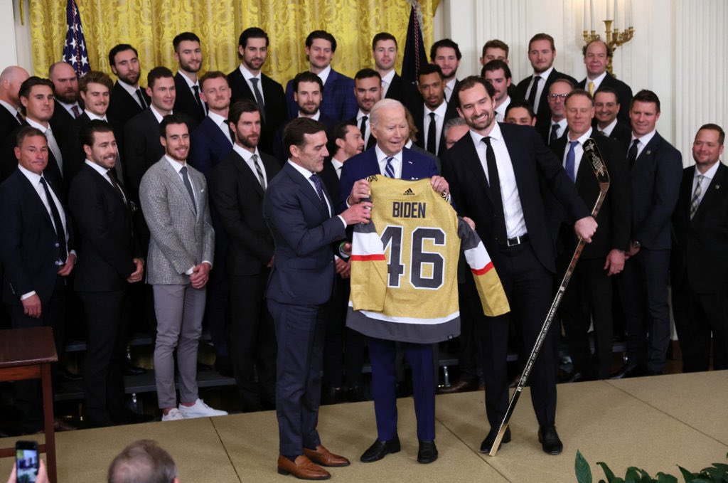 No one made an issue when the Stanley Cup champions visited the Biden White House! 

Democrats are not right! They’re not good people and they’re terrible Americans!! Traitors!