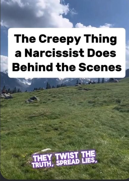 CookieKL's tweet image. #Narcissists do many #creepy things. They are #shady never #trust them. 🚩🚩😡😡💯💯