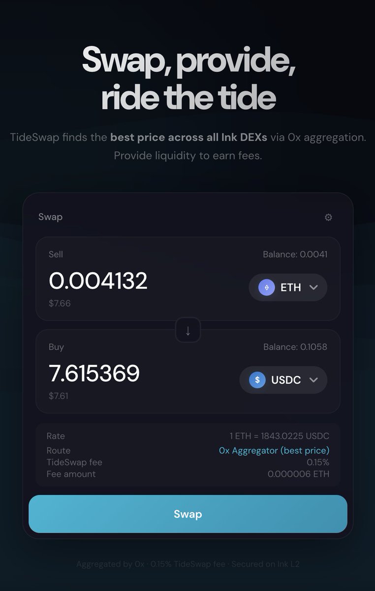 TideSwap tweet media