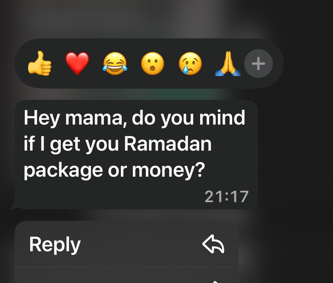 Na money dey my mind but Weti dey dem dey put inside Ramadan package?? 
Abeg quick respond!