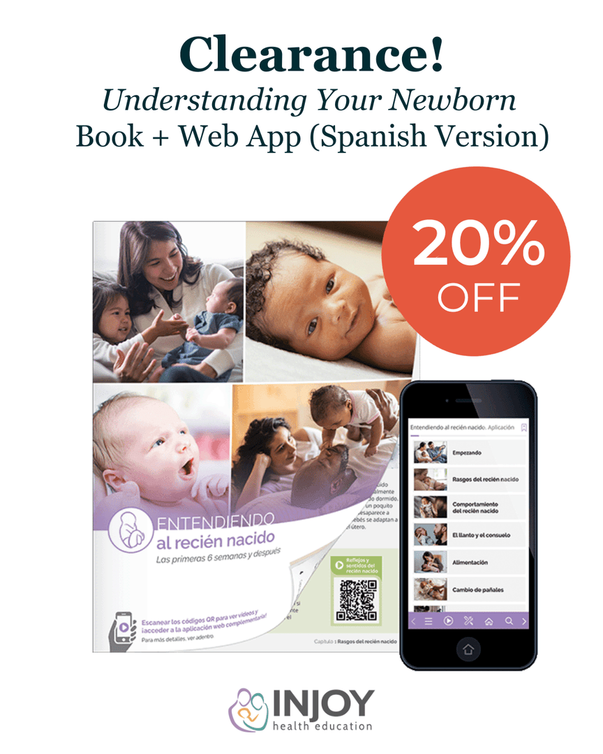 InJoyBirth's tweet photo. Clearance Sale! 🚨 Get 20% OFF the Spanish Understanding Your Newborn Book + Web App!

Minimum order 10. Valid on new orders 2/24/2026–3/17/2026. Applies to 5th Edition, 2nd Revision. Excludes existing contracts &amp; custom books. https://t.co/IOs9Kkz0lZ