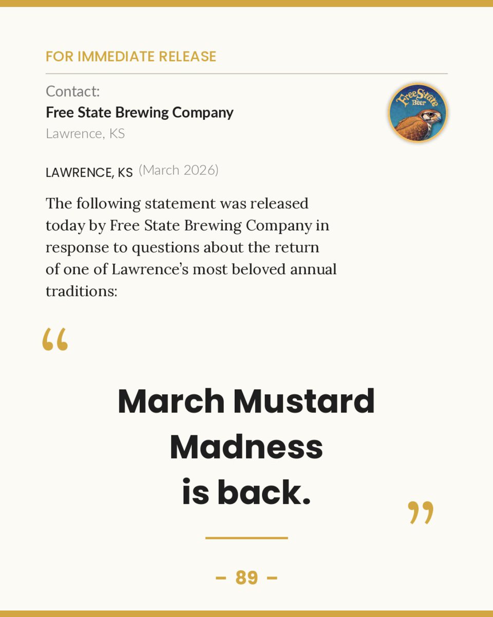 Free State Brewery tweet media