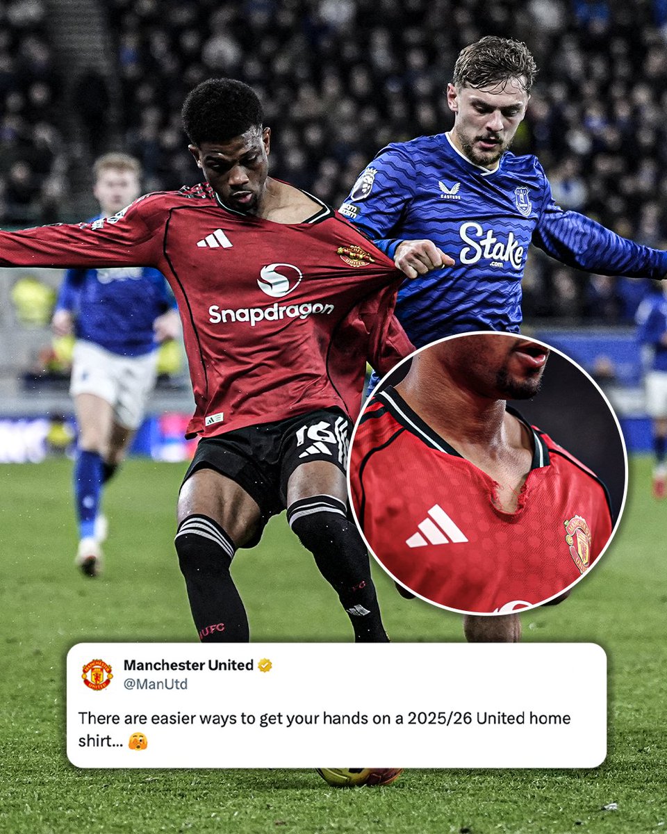 ESPNUK's tweet photo. Manchester United’s admin highlighting some of Amad Diallo’s duels against Everton 😅 https://t.co/WPx5zJVARc