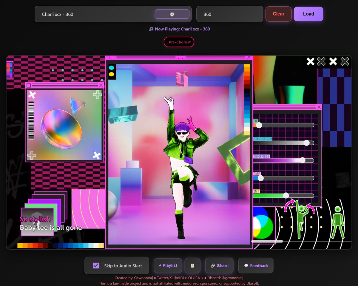 dance__base's tweet image. 🕺🏽👌: Looking for a tool to practice choreographies ?
A proper practice mode for #JustDance is finally here.

• Section looping 🔂
• Speed control 💨
• Toggle lyrics and pictos ❌
• 1080p quality 📊

Check it out! (Currently in beta)
nohud.jdleaderboards.com