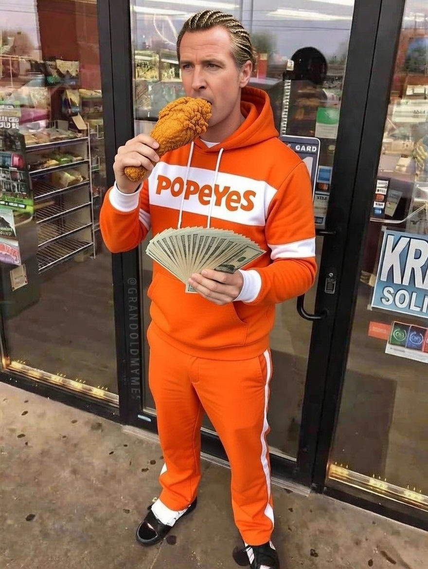 Gavin Newsom be like "i'm just like you blacks"