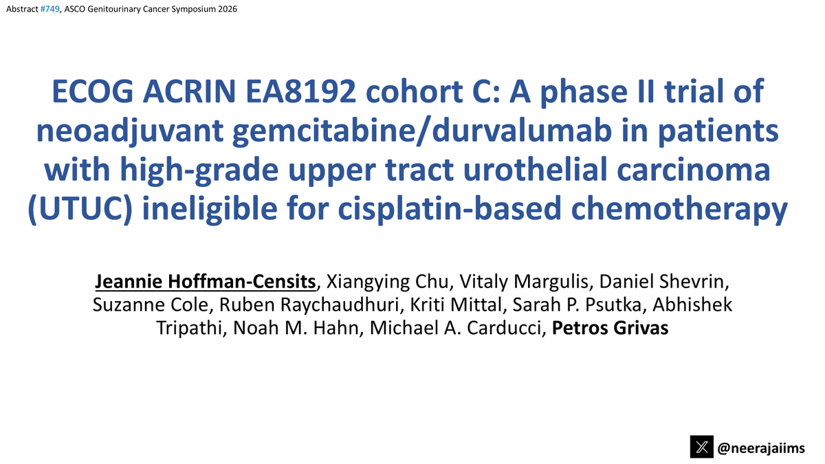 Neeraj Agarwal, MD, FASCO tweet media