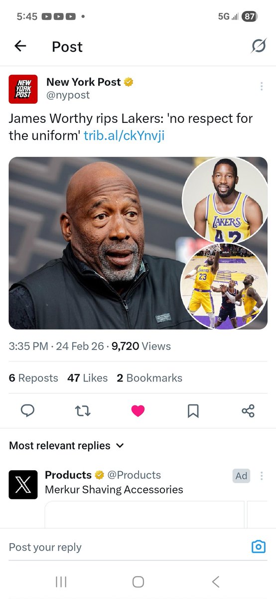 JamesHo03148924's tweet image. As bad as #LukaDoncic is about whining after every play and him being unwatchable, and its bad, he's no worse than #LeBronJames crying after every play...In the words of @Lakers great James Worthy, respect the uniform...The 2 of them together crying is peak cringe. #LakeShow