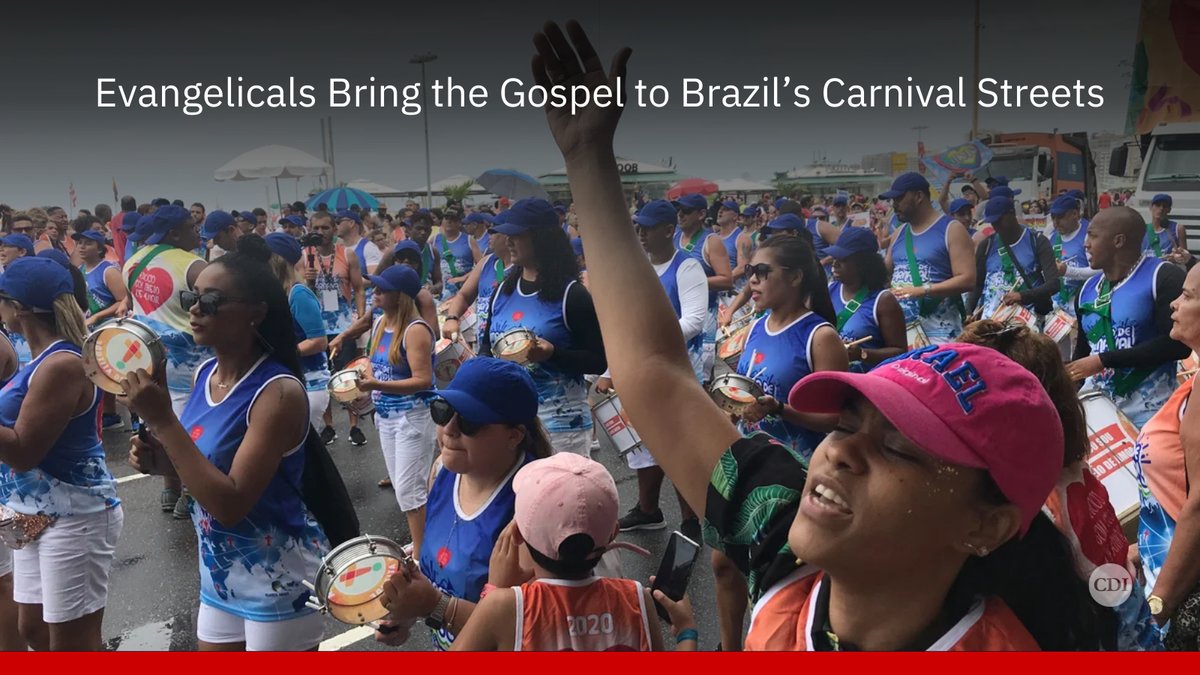 Evangelical Christians conducting gospel outreach on the streets of Brazil during Carnival 2026