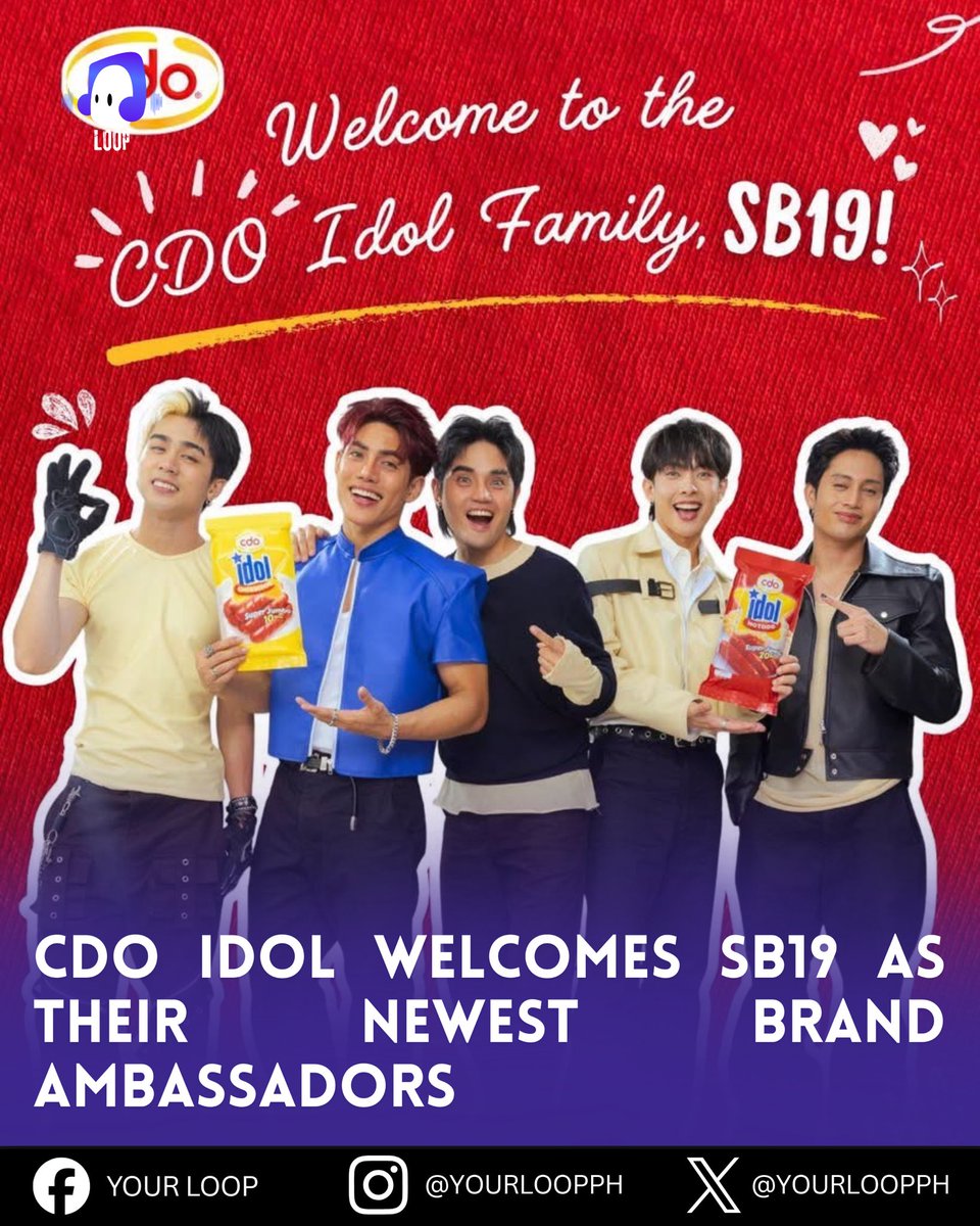 CDO Idol proudly welcomes P-pop powerhouse SB19 to the Idol Family!

Big milestones. Bigger waves. Stay tuned 👀

👉 facebook.com/CDOHotdogs

#ItoAngIdolKo #IdolxSB19 #IdolHotdog #ProudlyCDO #SB19