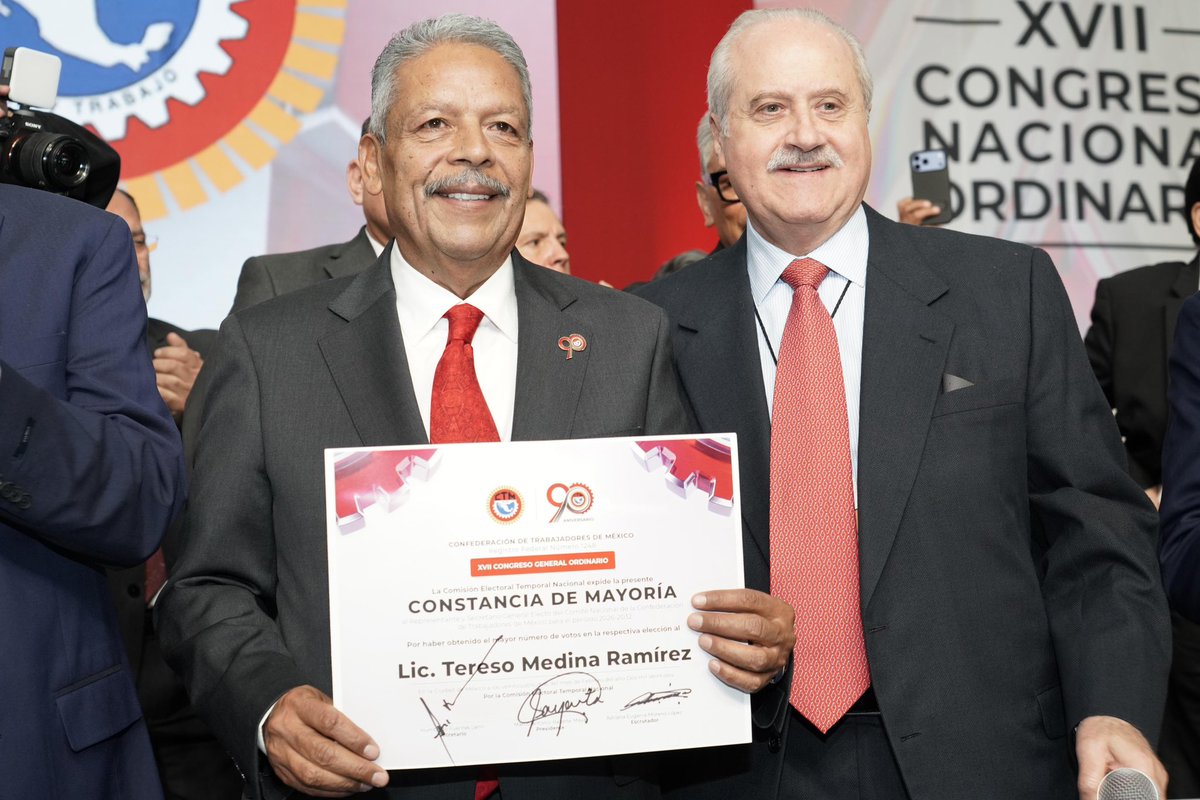 Gracias a todas y todos ustedes, que confían en mí, porque ustedes son mi razón de ser y por ustedes trabajaré en favor de la <a href="/CTM_MX/">CTM Nacional</a> y del país.