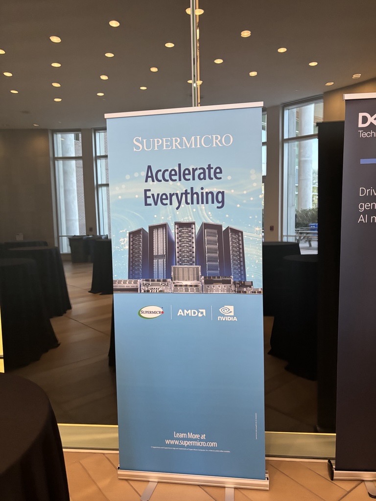 Supermicro's tweet photo. 💥 Here's Day 1 Action in Houston at the Energy HPC & AI Conference!
Join us at the BioScience Research Collaborative to stay up-to-date on cutting-edge innovations shaping the future of energy technology.
#Supermicro #EnergyHPC #HPC https://t.co/tdoHv8WKIh