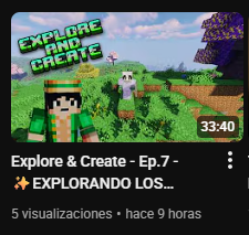 Lobezno236's tweet photo. ¡NUEVO EPISODIO de Explore &amp; Create!
Casi no la cuento. Un dragón me tuvo encerrado en un agujero y tuve que esperar a que se durmiera para escapar como un ninja.
Mira mi huida épica aquí: https://t.co/BfIfDmX2U1
#Minecraft #ExploreAndCreate #MinecraftMods #Gaming #Lobezno236 https://t.co/JTUCwsChtj