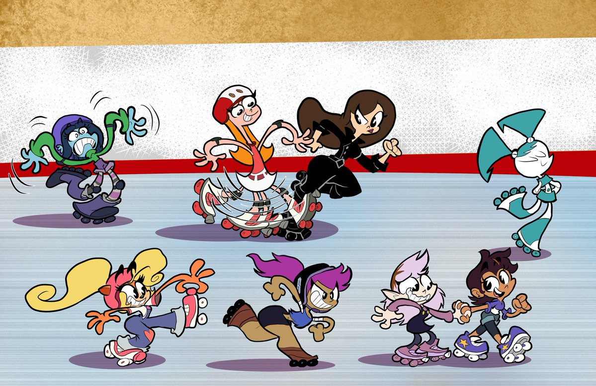 With the amount of people in this dimension, roller blading never gets boring!
Massive thank you to <a href="/WaggToon/">WaggToon (waggtoon.bsky.social)</a> for drawing this drawing with various characters related to Sonic and Friends together!