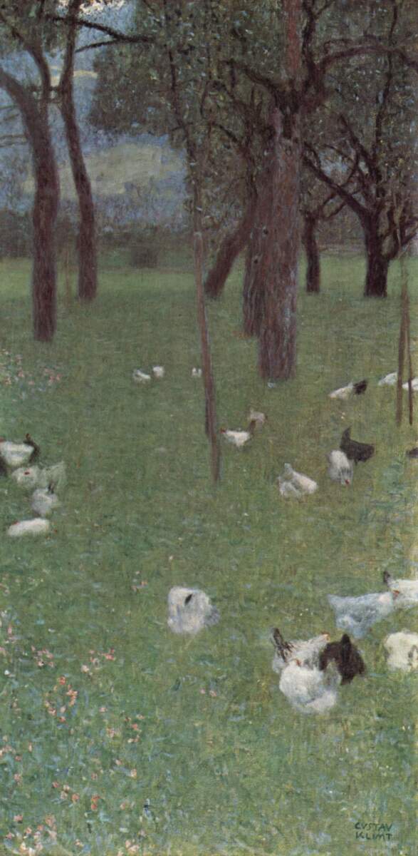 artistgklimt's tweet photo. After the Rain (Garden with Chickens in St. Agatha), 1899 #artbots #klimt https://t.co/ITlFpSKHn8