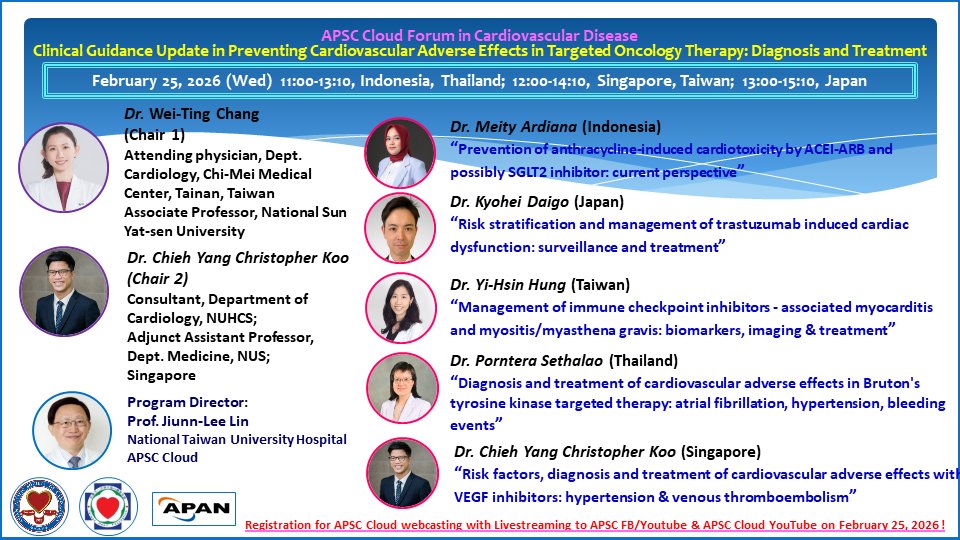 Asian Pacific Society of Cardiology tweet media