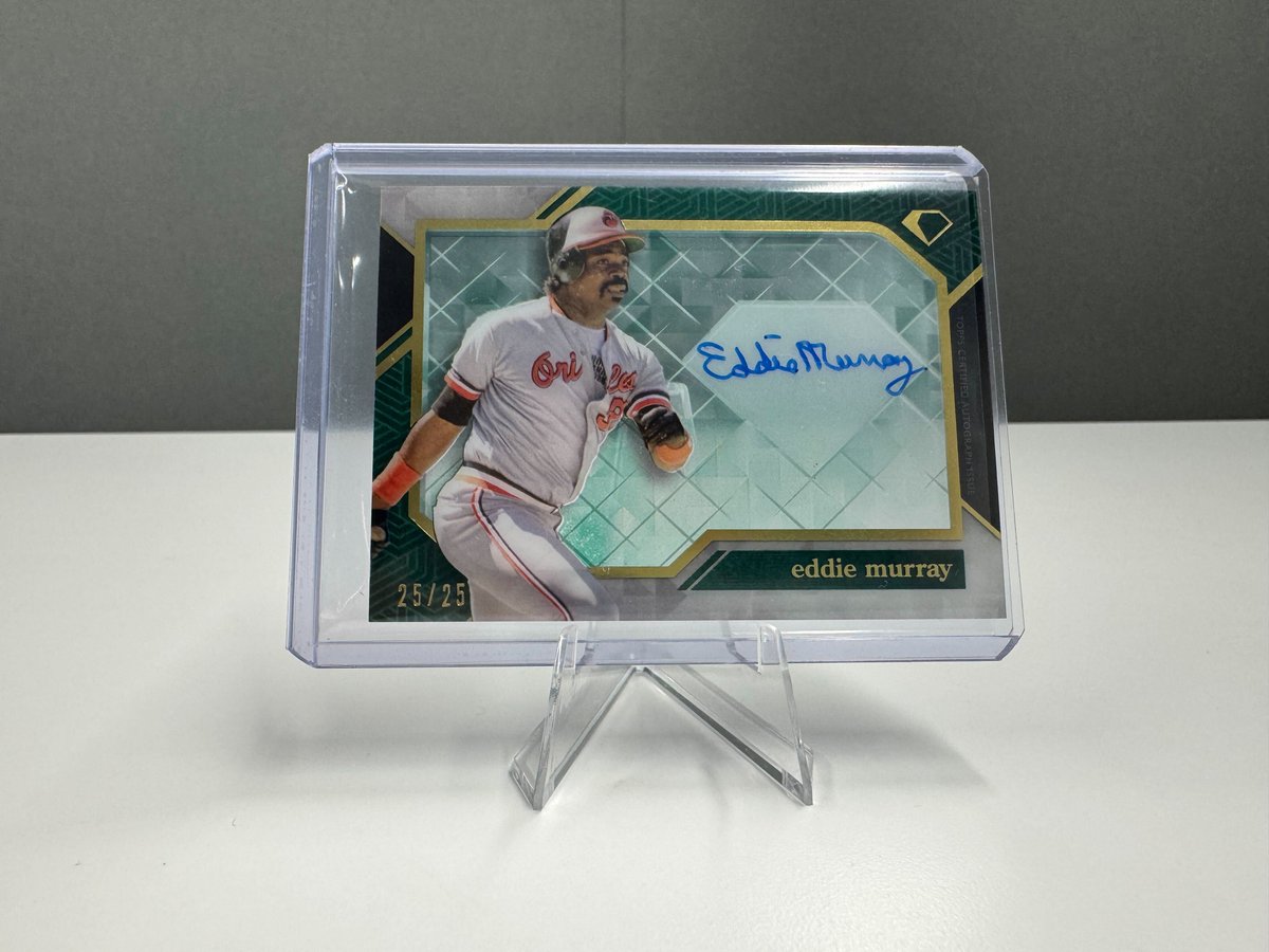 Celebrating Eddie Murray's birthday with a home run of a giveaway! 

Repost and reply for a chance to win this autographed <a href="/Topps/">Topps</a> Diamond Icons card 😮‍💨
