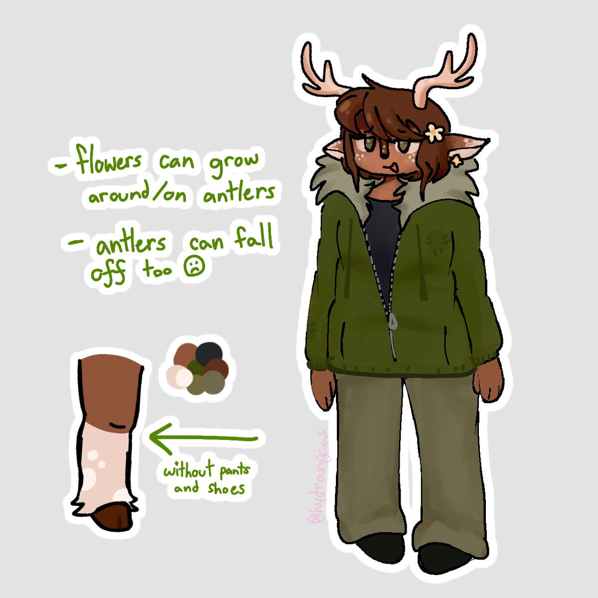 finally made art . heres my lonelytree i know hes basic looking but i love him dearly . umm he's also a gardener and farmer , he lives in a little cottage in the woods .

#maymadness2012 #lonelytree