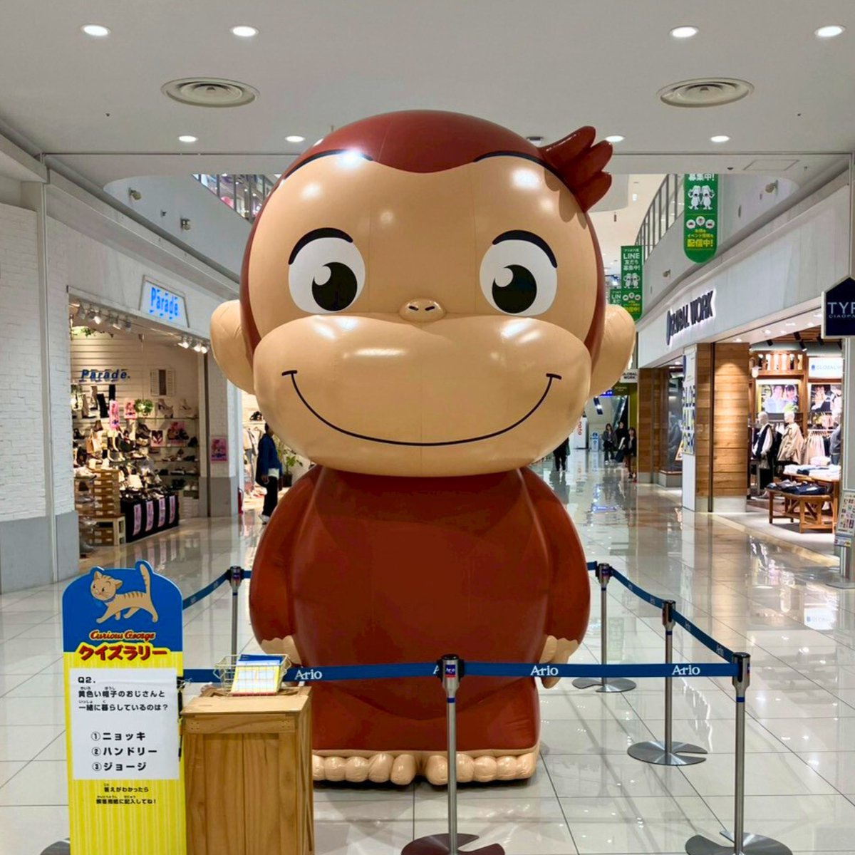 本日からOPEN！✨／ 🍌#おさるのジョージひろば 🍌 ～ジョージと