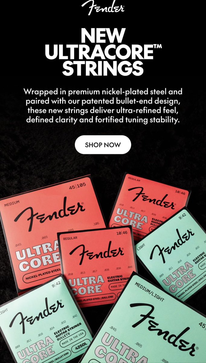 Post by みおちゃん@バキバキピッキングネキZ on X: Fender弦！