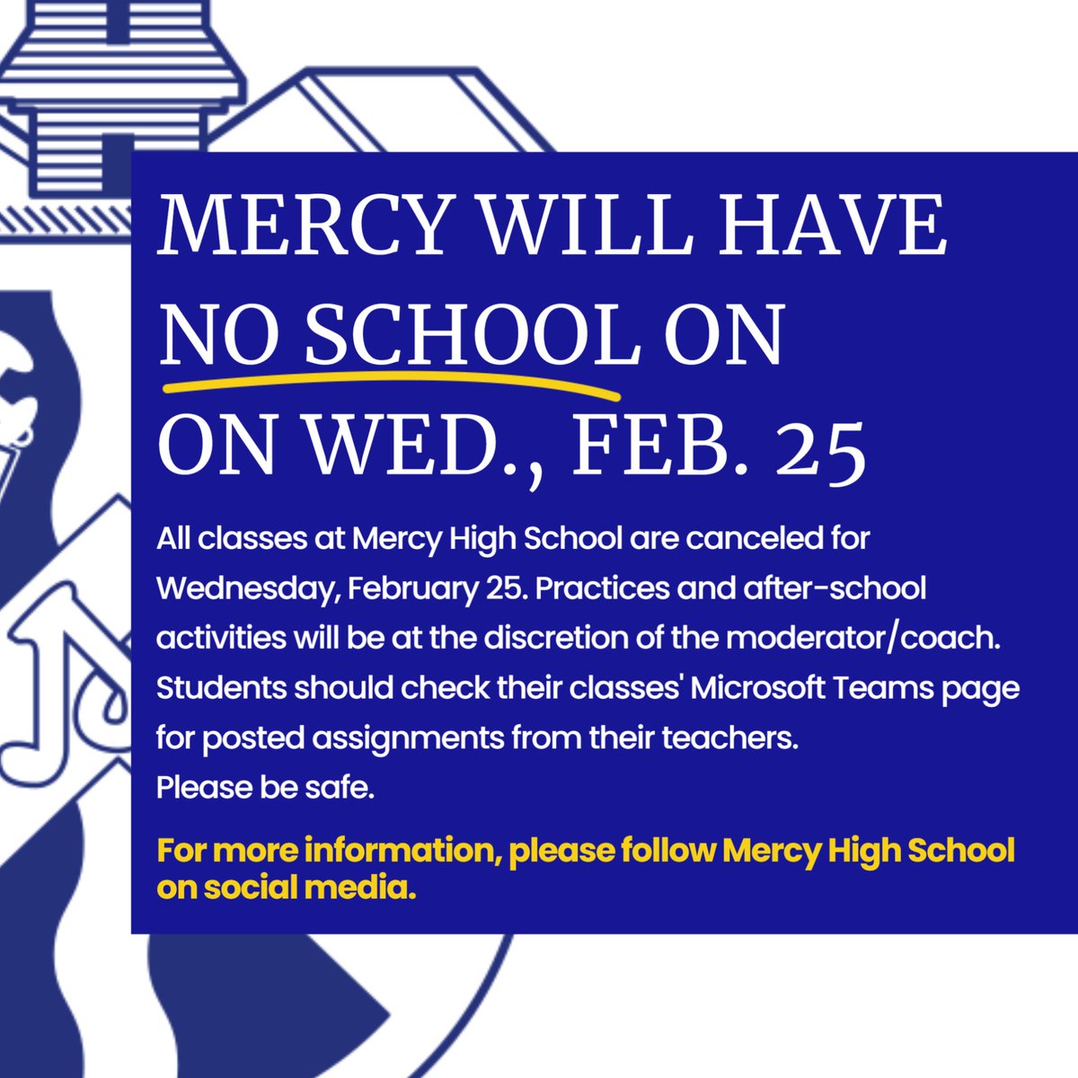 Mercy High School tweet media