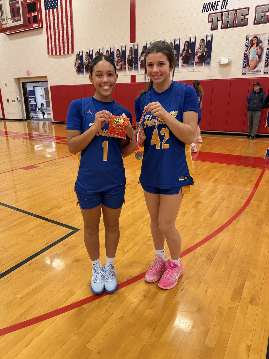 fhladyvikingbb's tweet photo. Shout out to both Amya and Riley for being name tonightβs Cheeto player of the game against Liberty! #BeHowell https://t.co/7iyDR9HtZr