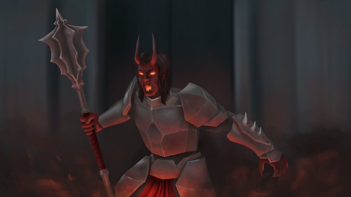 ElAlberts's tweet photo. New Art of a Demon protecting a Temple https://t.co/dYlG5fyhIw