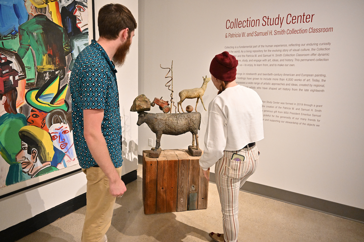 WSUArtMuseum's tweet photo. Many people have visited the museum galleries—but did you know we also have a Collection Study Center where over 4,000 original works of art reside? Visits are available by appointment. https://t.co/V7qMFToioe #WSUPullman #WSUartmuseum #GoCougs #CollectionStudyCenter https://t.co/sgPdS6z9vC
