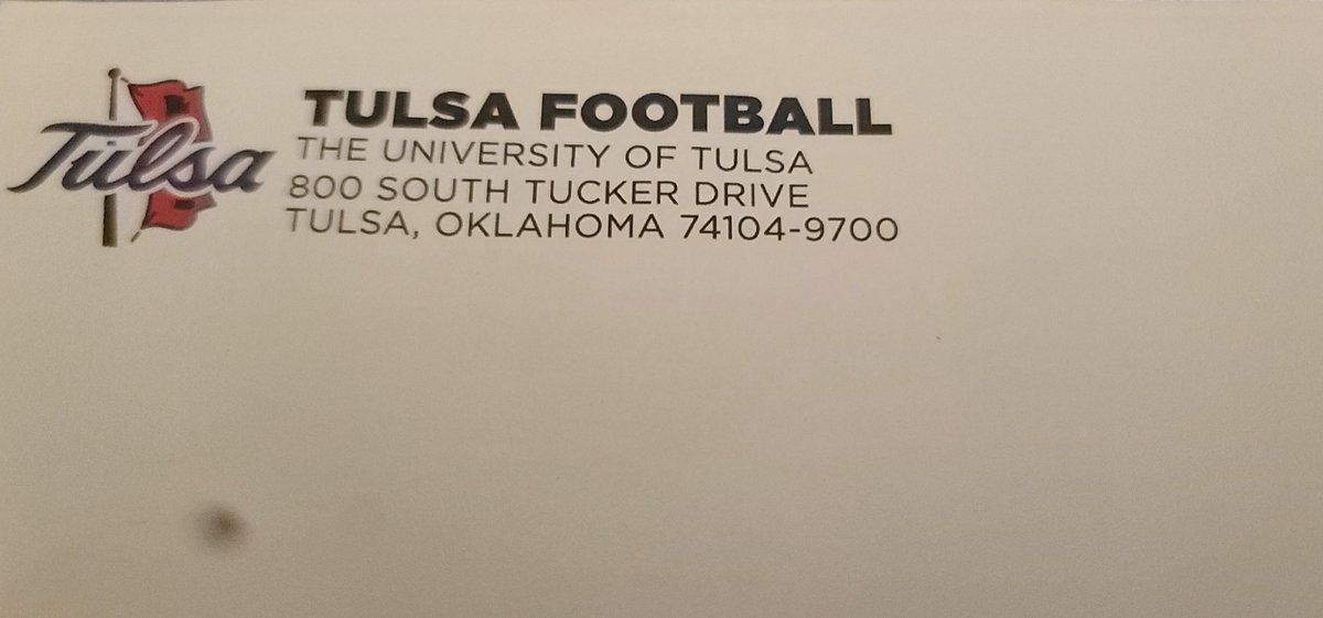 BigAFromTK's tweet photo. Thank you @TulsaFootball for the spring practice invite. @CoachBreaux_ @Coast2Coasttc @PrepRedzoneLA @RecruitLouisian @jkleesportz  @CoachDaniels06 @ScottRapp17 @LoganTillman https://t.co/cs7IF8PnyS