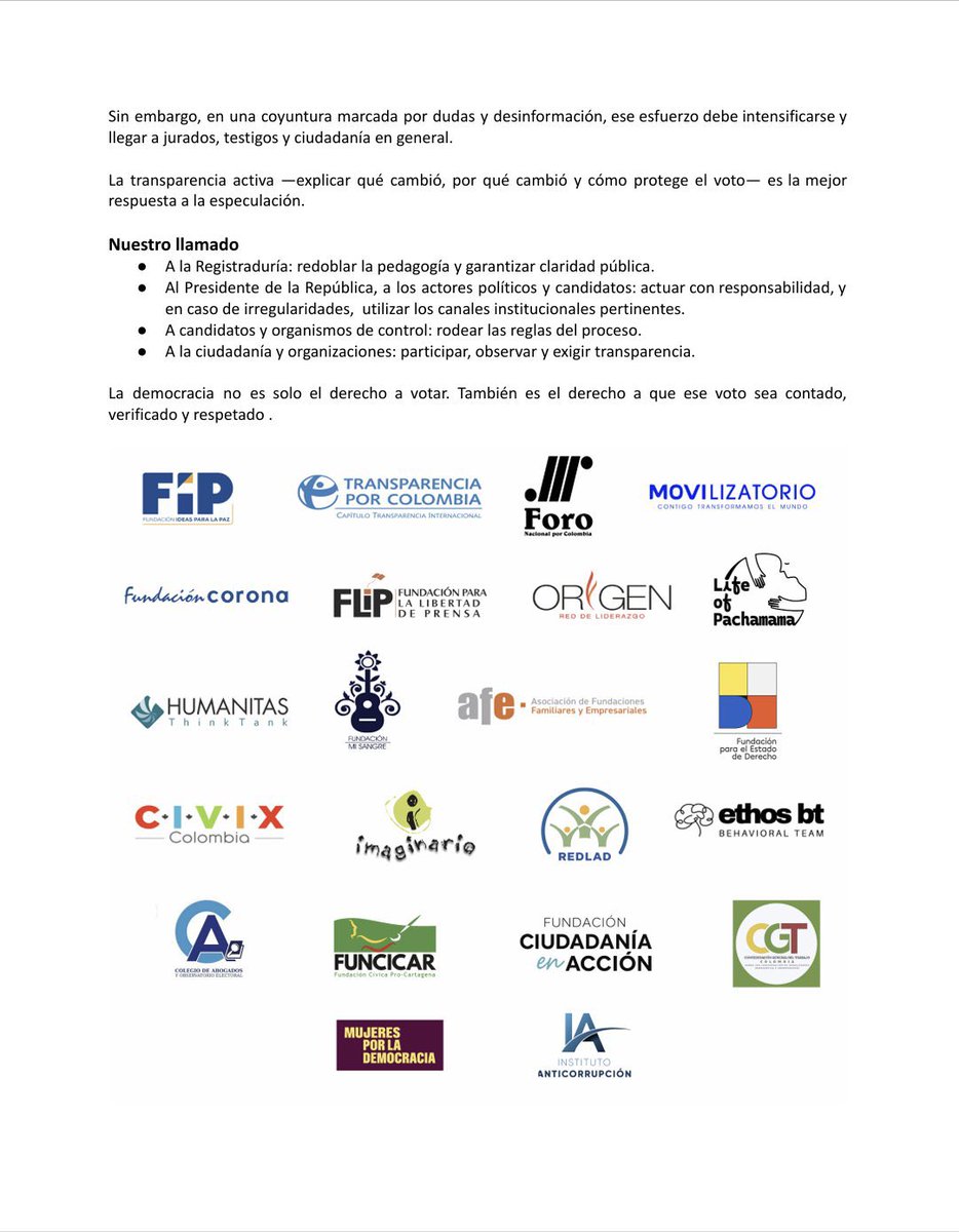 MujeresporlademocraciaCol tweet media