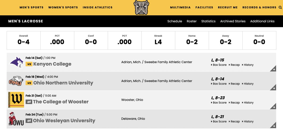 upstreamlax's tweet photo. The people are clammering...is Adrian going to lose every single game this year while scoring exactly 8 goals??? @dkaplan46 #D3Nation https://t.co/3HxUYpaP8k