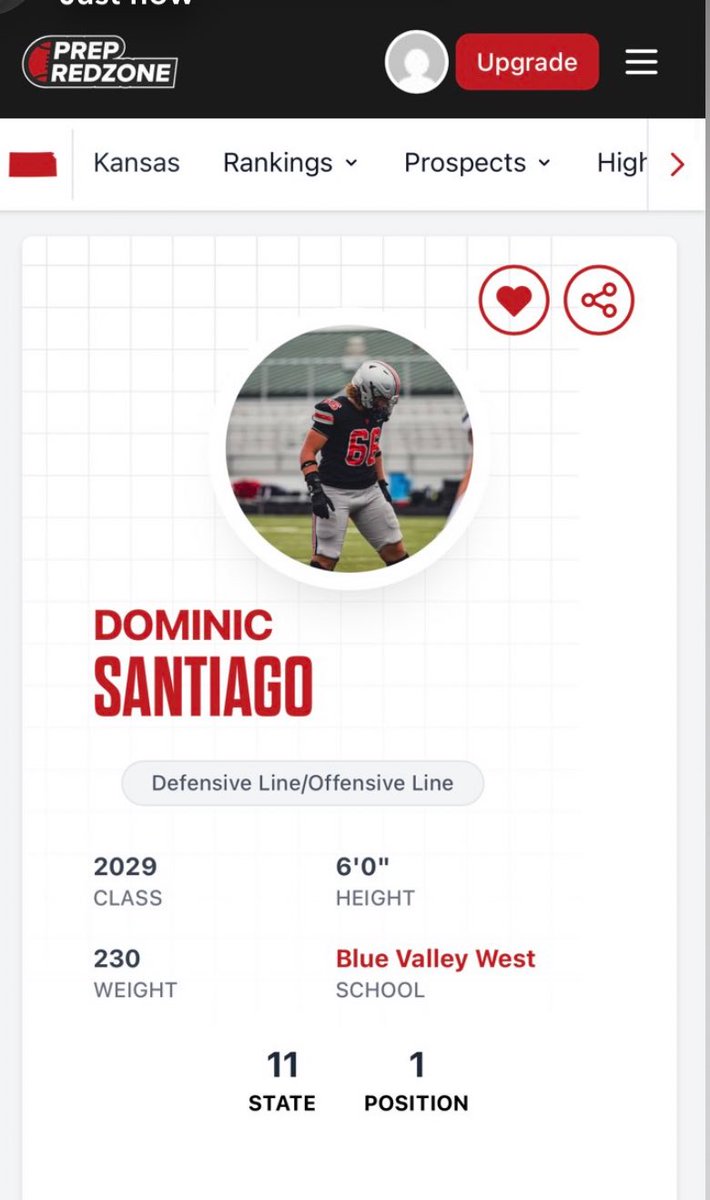 Dominic_57_'s tweet photo. Blessed to be ranked as the number one 2029 linemen in Kansas for the 2nd time can’t wait for football season soon
@PrepRedzoneKS @cargile_wade https://t.co/pppEQTmUM0