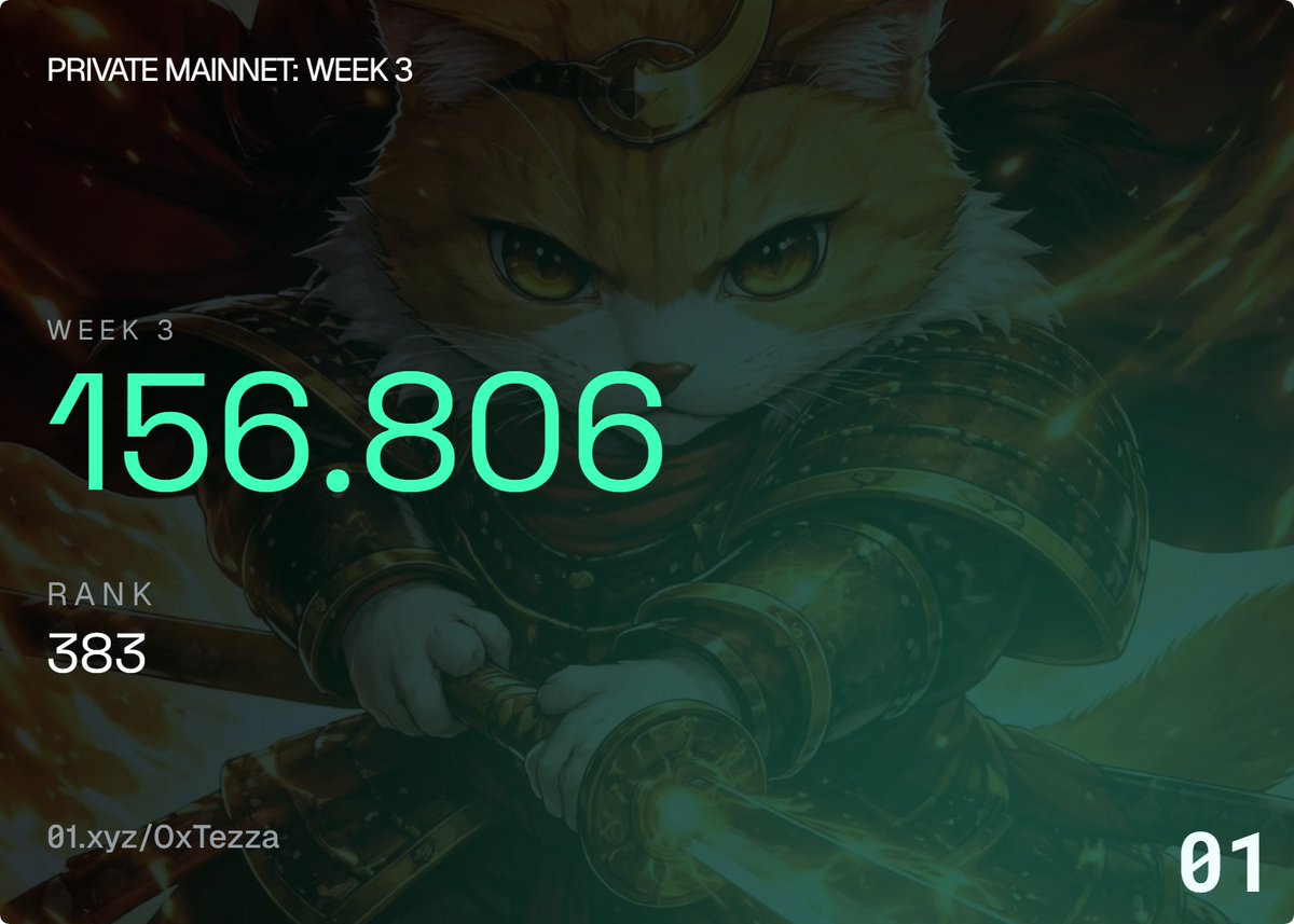 Not bad for week 3